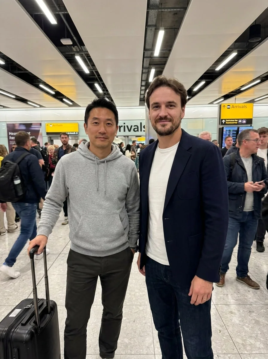 MONDEXA representative meeting an arriving candidate at the airport