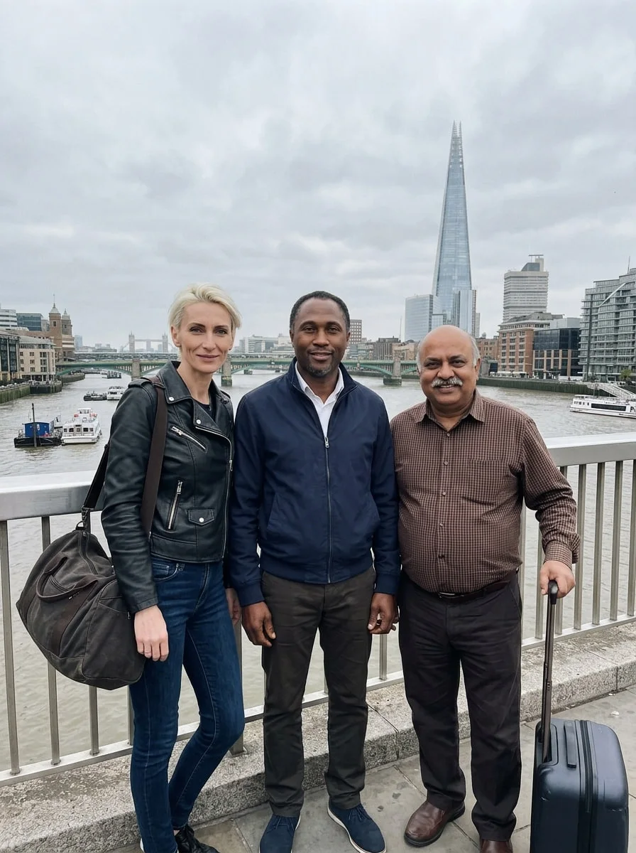 MONDEXA team and visitors by the River Thames in London